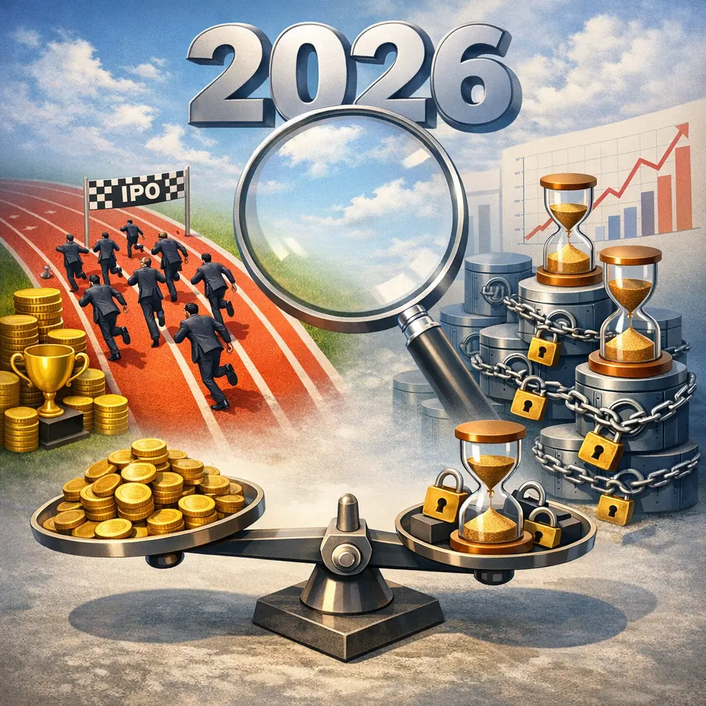 2026년 주요 공모주 기관 경쟁률 및 의무보유 확약 비율 분석 인포그래픽 차트